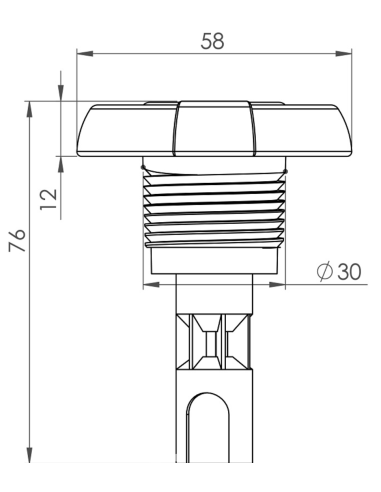 Dysza 2 cale do jacuzzi