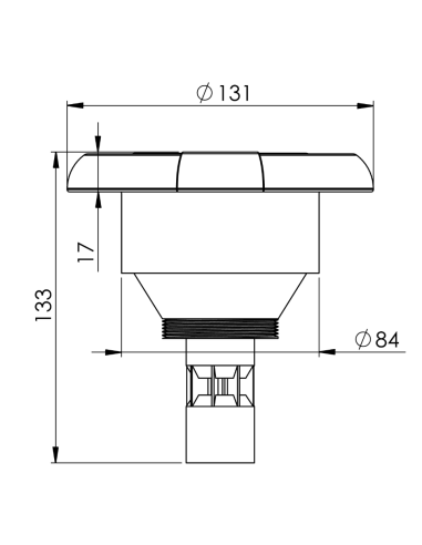 Dysza nierotacyjna 5 cali do jacuzzi