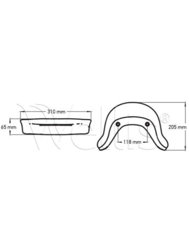Zagłówek do jacuzzi 310 × 205 × 65