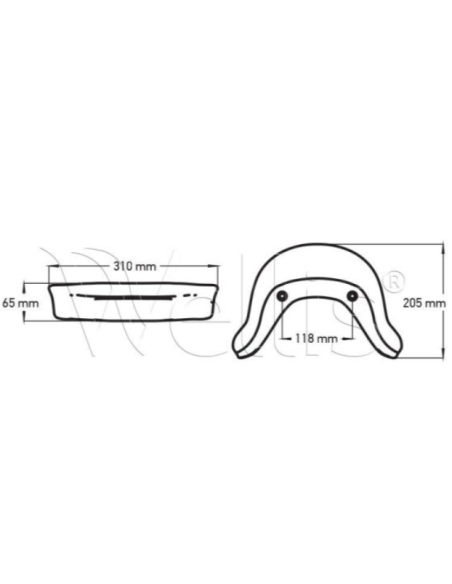 Zagłówek do jacuzzi 310 × 205 × 65